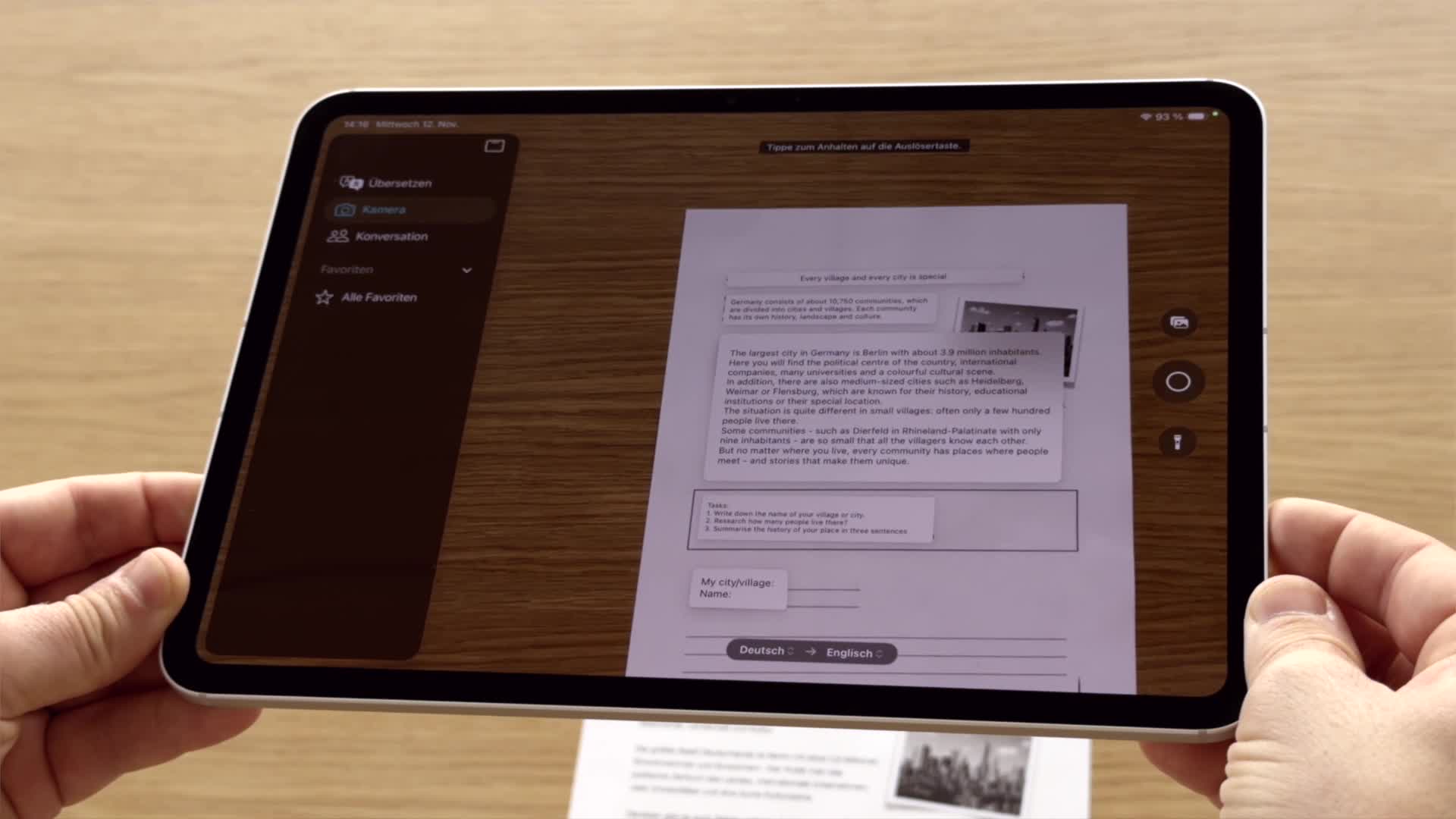 iPad Übersetzen (Erklärvideo)